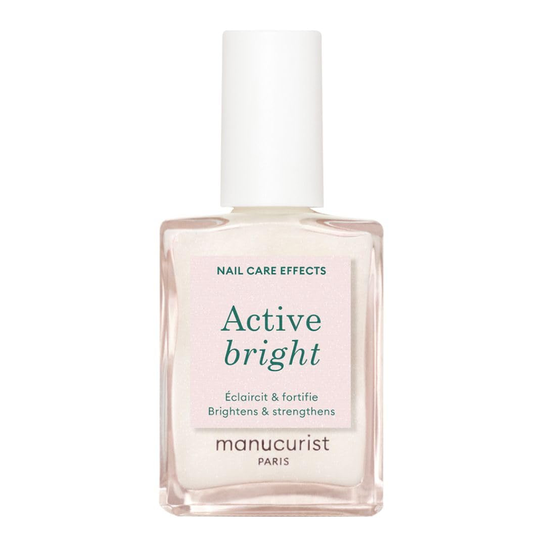 MANUCUIST Îngrijire Oja Repair Active Glow Raspberry (Roz) Bio-Based: Migdale dulci, Zmeură, Oja Hrănitoare și Lucioasă, Efect Roz Transparent - Oja Nude
