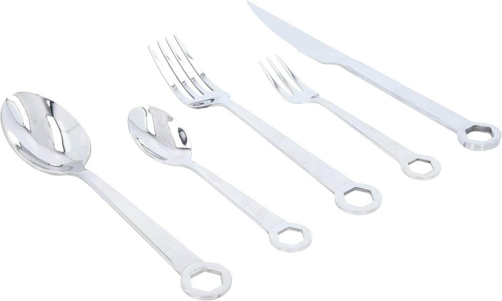 Set tacâmuri 5 piese, oțel inoxidabil Bucatarie Naty Shop