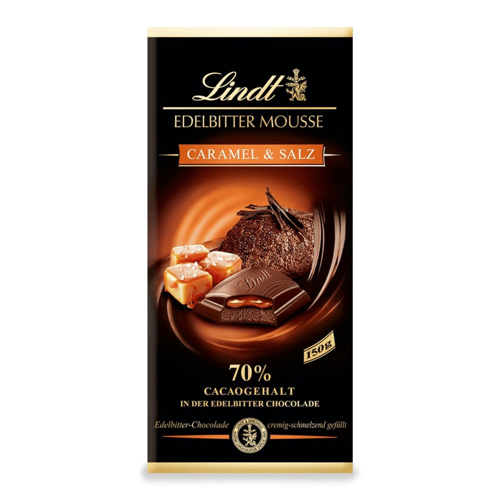 Mousse de ciocolată neagră Lindt cu chili și vișine | Baton 150g | Cu 70% conținut de cacao și umplutură de mousse de ciocolată neagră și chili cu vișine | Baton de ciocolată | Ciocolată neagră