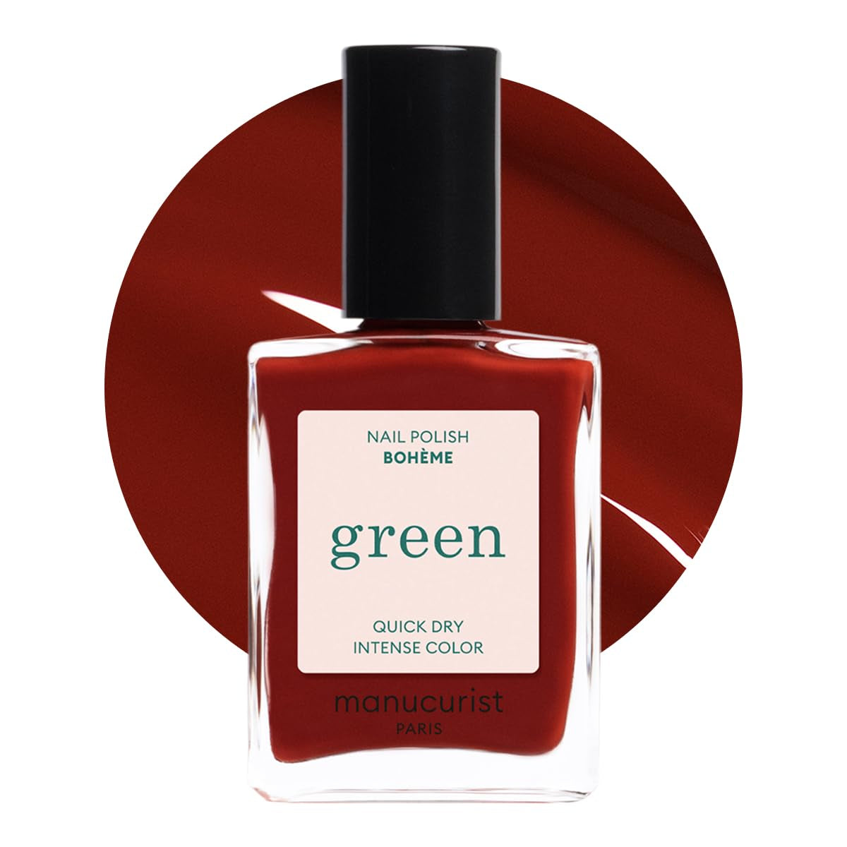 Manucurist Green - Oja Rosy Beige Shell Beige - Oja cu Uscare Rapidă - DIY Nails - Vegană 12-Free - Pe Bază de Plante - Oja - Fabricată în Franța