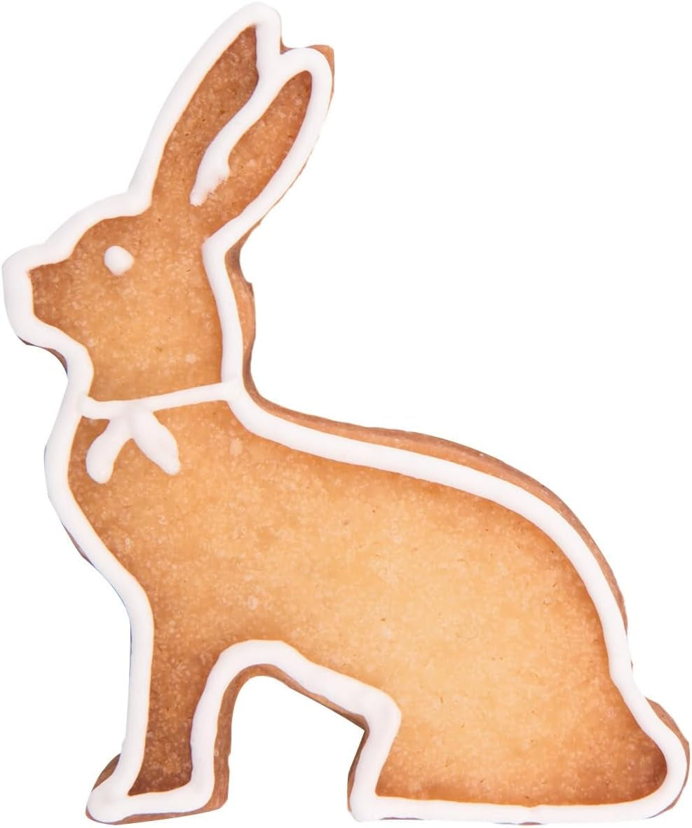 Städter - Formă de biscuiți premium - Iepure șezând 14 cm - Formă de biscuiți unică - Perfectă pentru creații creative de copt de Paște