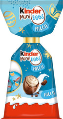 Kinder Mini Eggs Milk | 85g – Ouă delicioase de ciocolată pentru Paște – Dulciuri de Paște – Umplutură fină de lapte acoperită cu ciocolată cu lapte – Perfecte pentru coșul de Paște – De împărțit