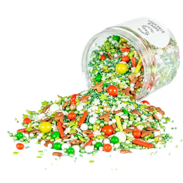 Super Streusel Hohoho Sprinkles Crăciun - Decor Festiv Pentru Prăjituri Delicioase 90 G