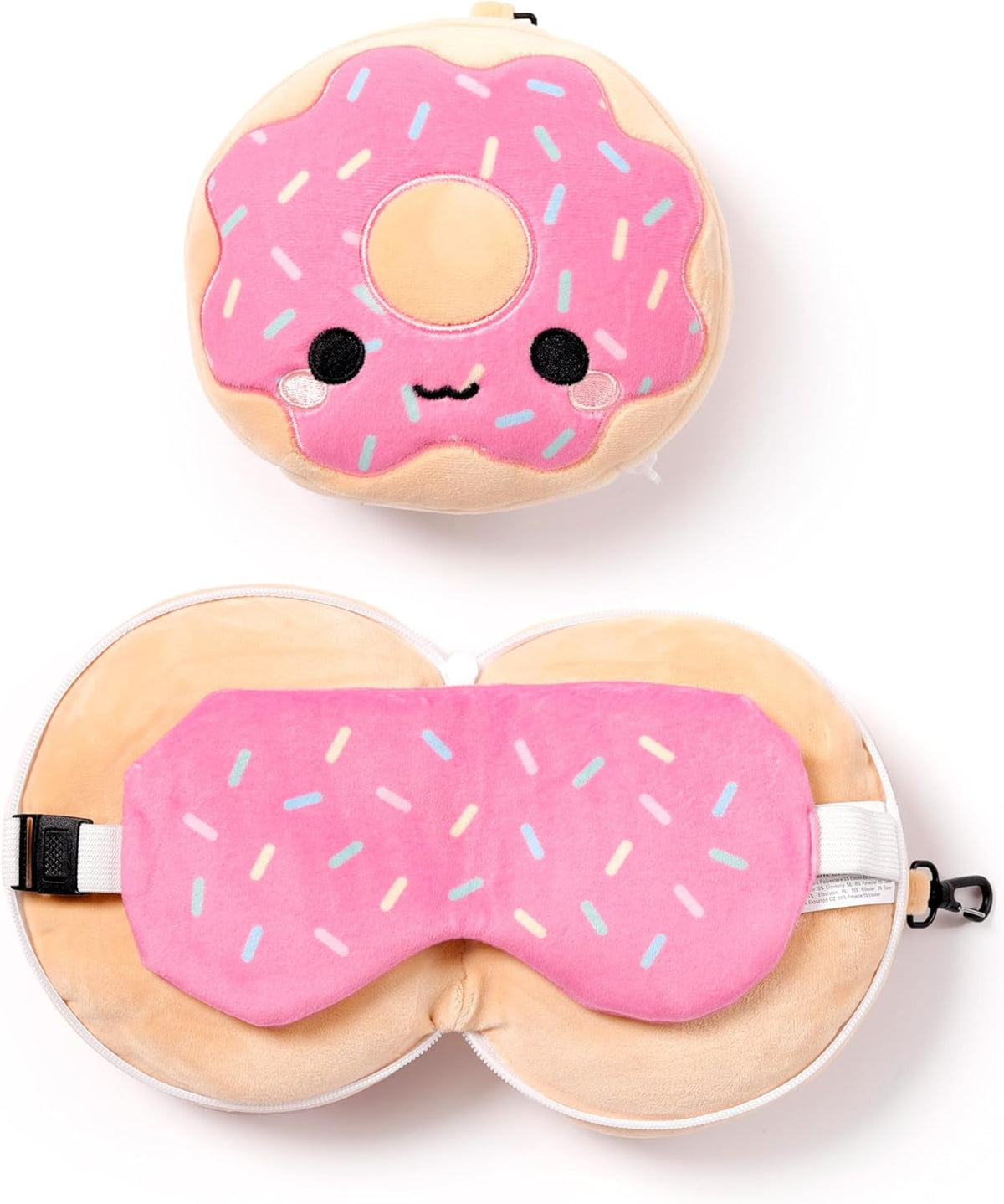 Pernă de călătorie Puckator cu mască Relaxeazzz - Donut Perne calatorie Naty Shop Titlu implicit