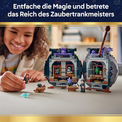LEGO Harry Potter Kessel: Geheimes Klassenzimmer für Zaubertränke - DIY Set für Schreibtisch oder Schlafzimmer mit Patronus und Hermine und Snape Minifiguren - Geschenk für Kinder ab 10 Jahren - 76464
