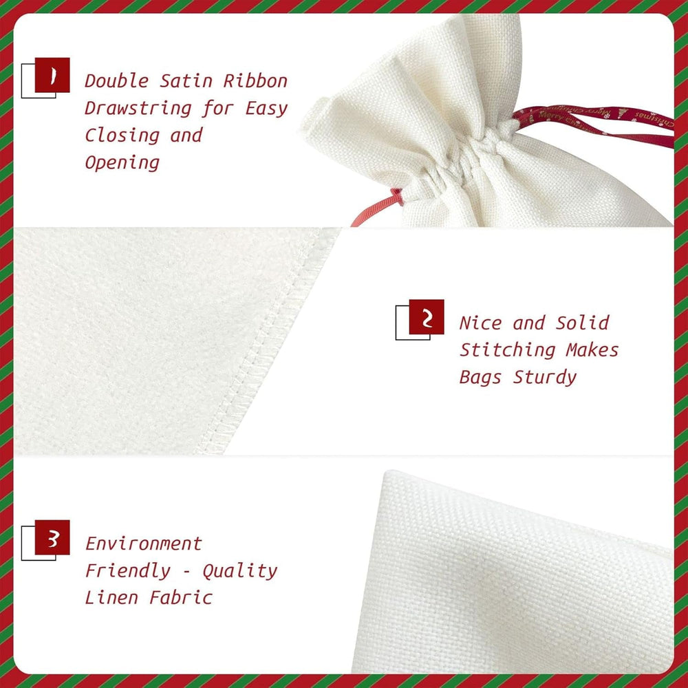 Lustige geröstete Kaffeebohnen, Weihnachtsbeutel mit Kordelzug, robust, 21,1 x 30 cm, geeignet für Partygeschenke und Geschenkverpackung, 1 Stück
