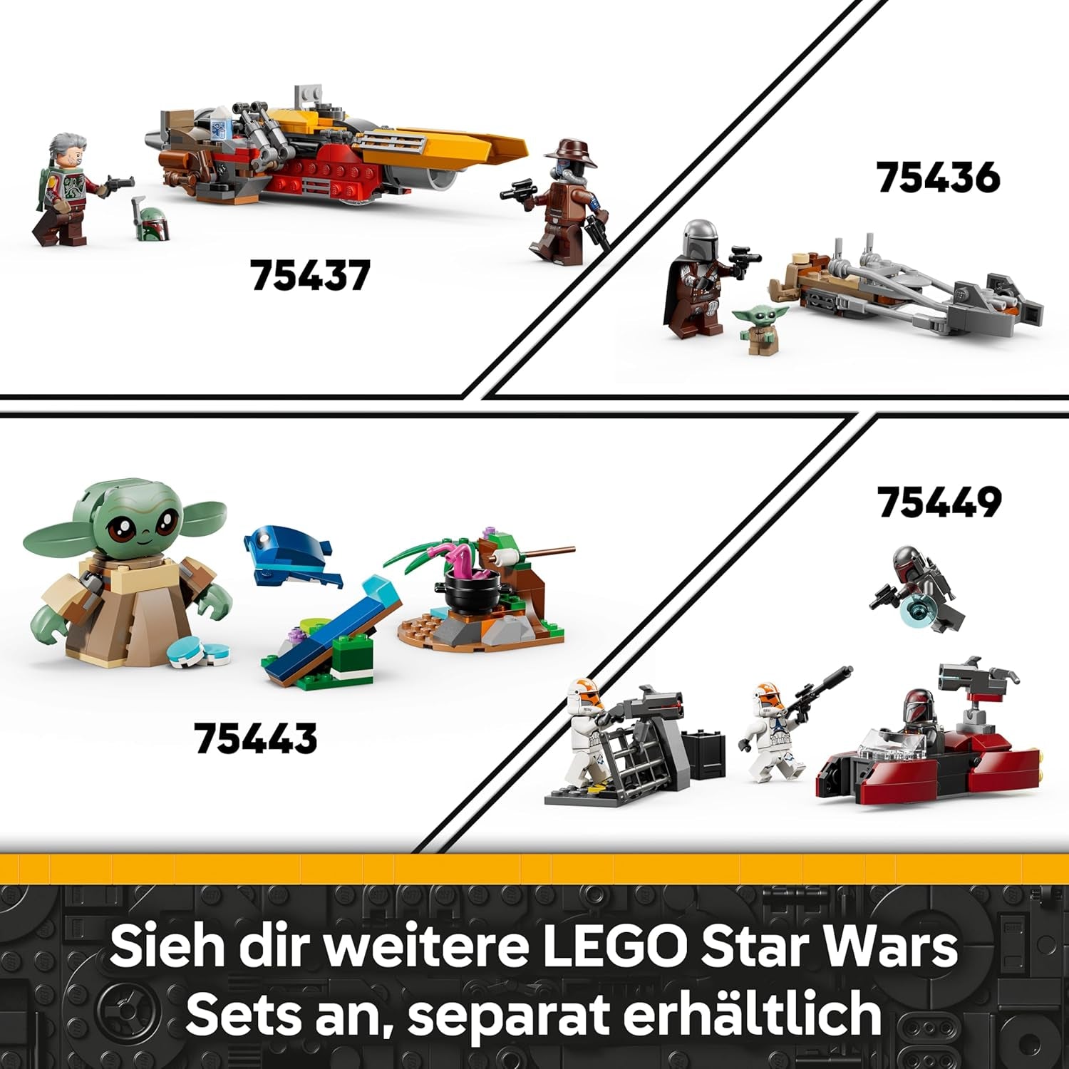 LEGO Star Wars 75448 Klon-Schocktruppen Mech - Bewege­liche Actionfigur mit Blastergewehr & Minifigur - Modellbau für Kinder - Geschenk für Jungen ab 6 Jahren & Star-Wars-Fans