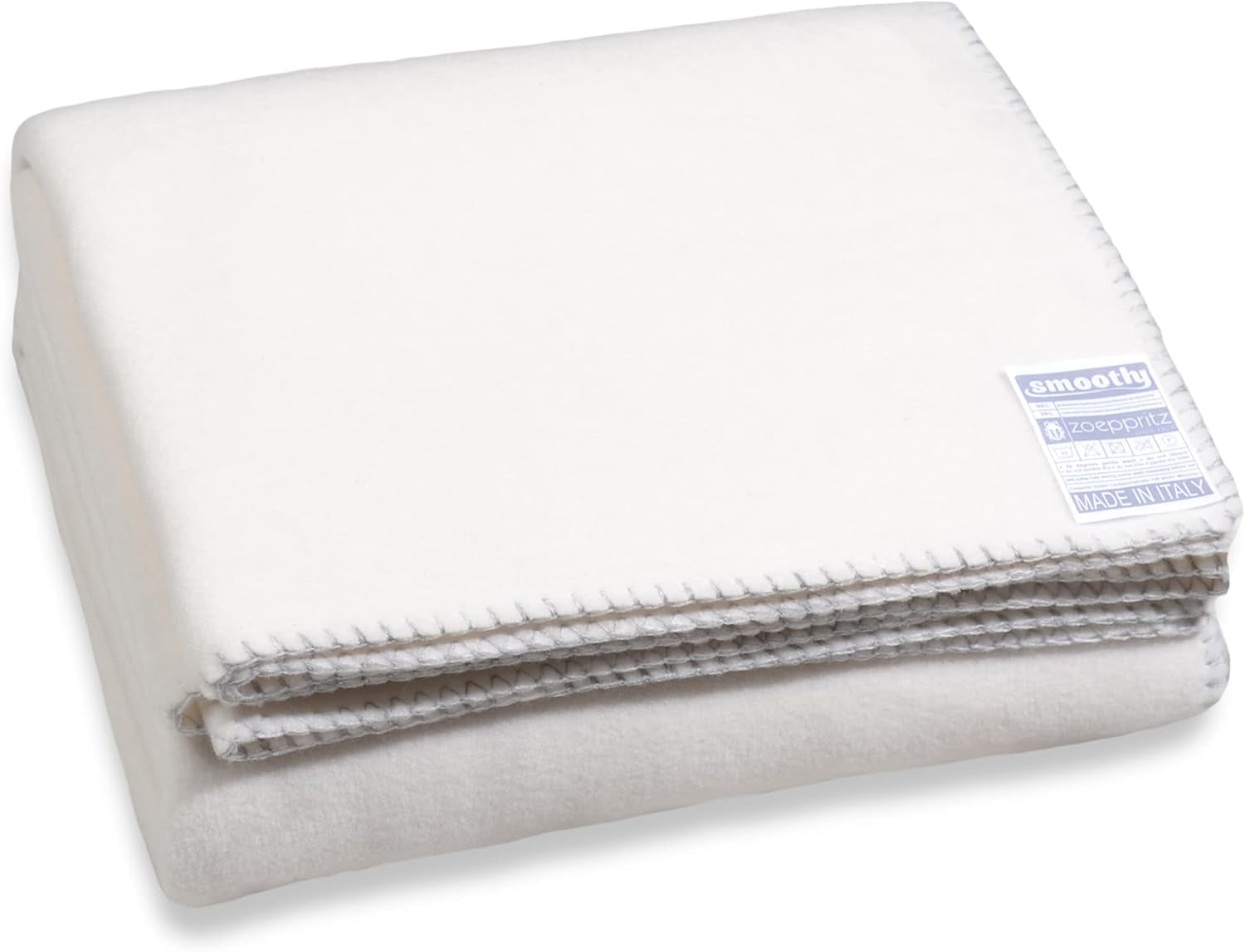 Zoeppritz din 1828 Pătură din fleece Smoothy - Pătură confortabilă pufoasă din fleece polar - Vegan - 140X190Cm - 010 Off-White, 010 Offwhite Paturi si Cuverturi Zoeppritz Since 1828 Alb-deschis 140X190Cm