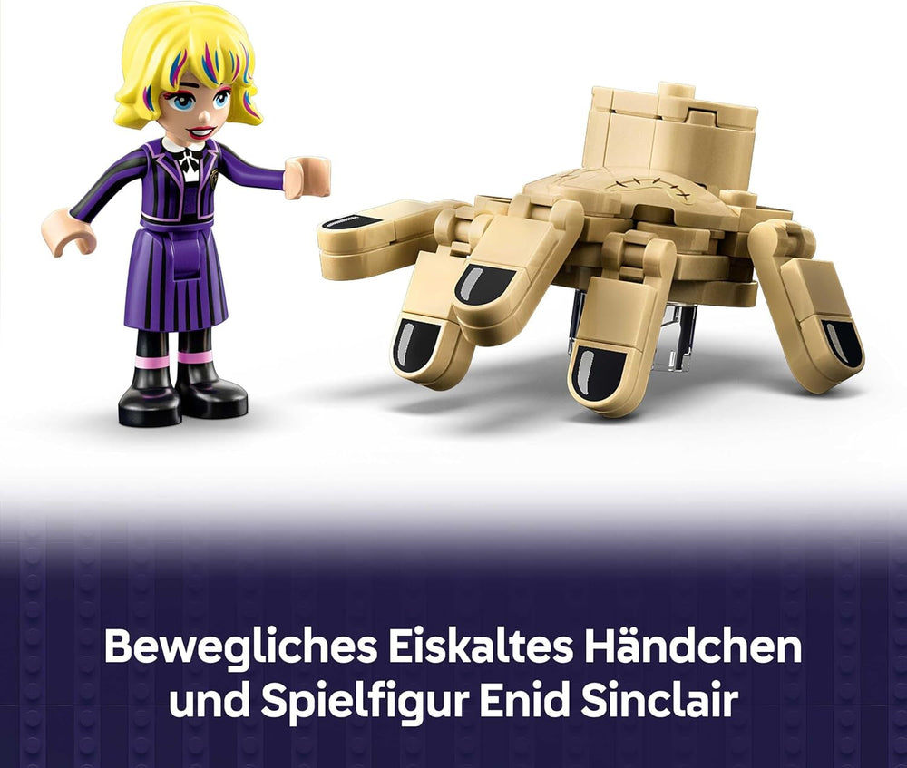 LEGO Wednesday - Die Wohnung des Eiskalten Händchens - Spielzeug zum Bauen mit Enid Minifigur, Händchen Figur & Zubehör - Spielset Geschenk für Mädchen, Jungen & Serienfans ab 12 Jahren - 76785
