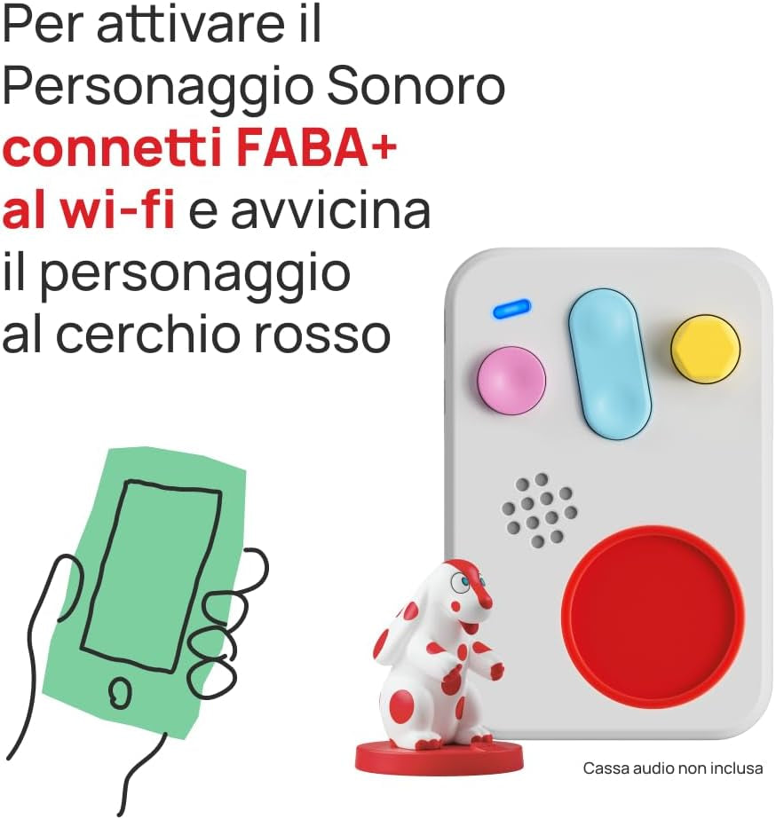 Figura sonoră - Micile povești de la Pimpa - Povești și basme sonore pentru băieți și fete 1-3 ani - Audibil cu povești și +, joc educațional Versiunea italiană Jucarii Bebe Naty Shop