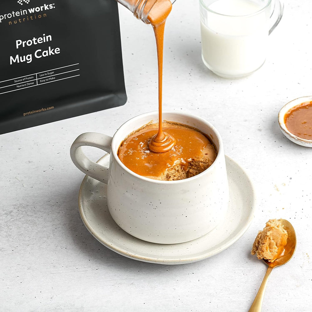Protein Works Protein Tassenkuchen | Schokocreme | Dieser Köstliche Nachtisch Ist Sehr Protein- Und Ballaststoffreich| 500G Amestec pentru copt si gatit Naty Shop