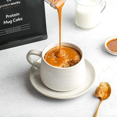 Protein Works Protein Tassenkuchen | Schokocreme | Dieser Köstliche Nachtisch Ist Sehr Protein- Und Ballaststoffreich| 500G Amestec pentru copt si gatit Naty Shop
