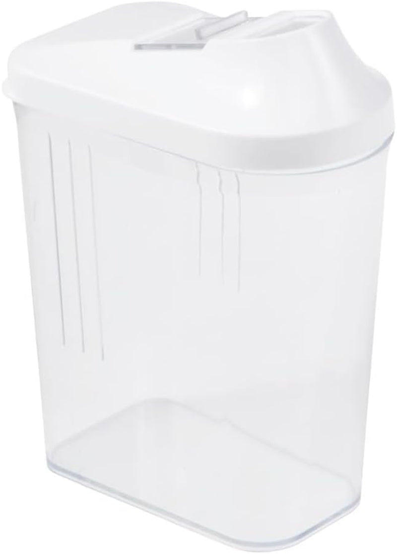cutie de turnare keeeper pentru provizii uscate, capac de dozare reglabil continuu, plastic, 500 ml, 8 x 4,5 x 15 cm, Paola, alb Cutii depozitare alimente Naty Shop