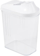 cutie de turnare keeeper pentru provizii uscate, capac de dozare reglabil continuu, plastic, 500 ml, 8 x 4,5 x 15 cm, Paola, alb Cutii depozitare alimente Naty Shop
