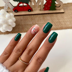 Oja UV Semilac Hybrid 309 Pine Green 7ml Colecția Festive Wonder Colors