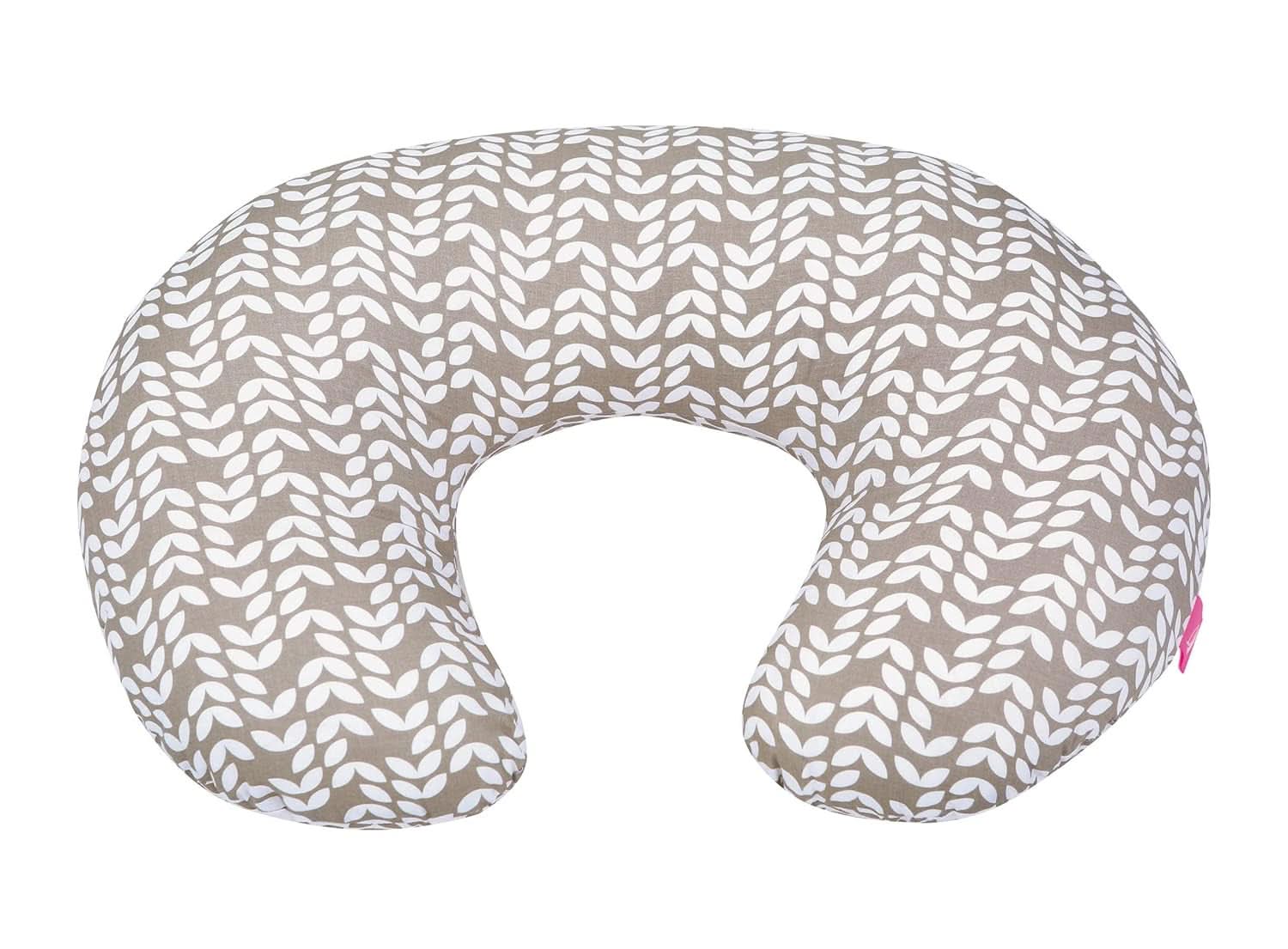 Pernă de alăptare ergonomică, Oeko-Tex Standard 100, bej Accesorii Hrana si Alaptare Bebe Naty Shop Frunză bej Classic