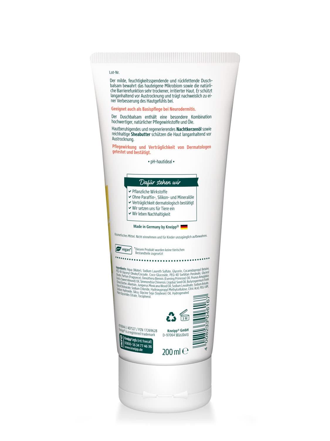 Kneipp, Balsam de duș, 200 ml Duș și baie Naty Shop