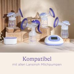 Pompe de san Lansinoh cu accesorii de aspiratie - marimea S (21 mm), 2 bucati Accesorii Hrana si Alaptare Bebe Naty Shop