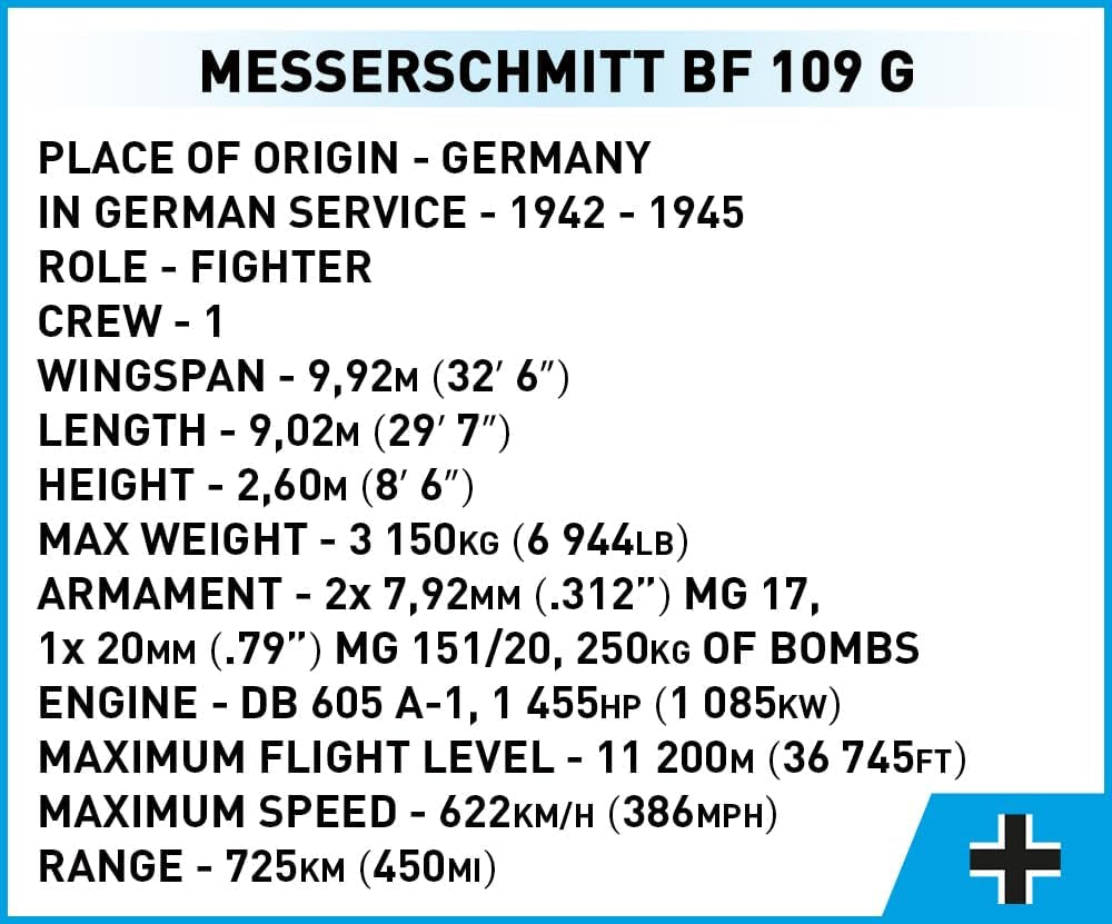 COBI Messerschmitt BF 109 G