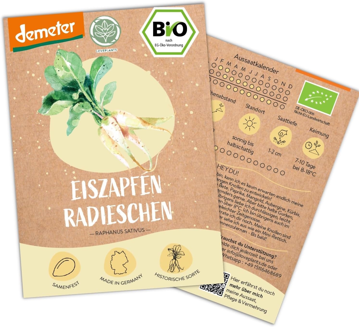 Semințe de castraveți mini mexicani organici, 10 semințe de castraveți gustare, rată mare de germinare, certificate Demeter și polenizate deschis | Semințe de legume de la LOVEPLANTS, pentru balcon, grădină, strat înălțat – Soiuri de legume Heirloom