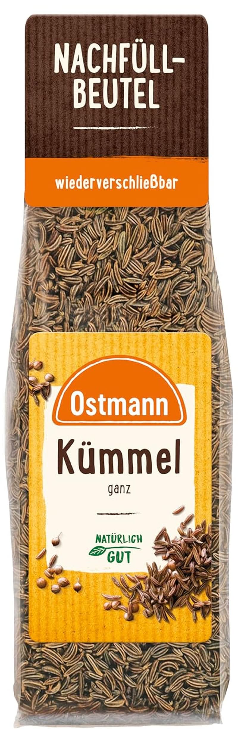 Ostmann - Chimen întreg, pentru aromatizarea pâinii și a produselor de patiserie, 40 grame Condimente Naty Shop