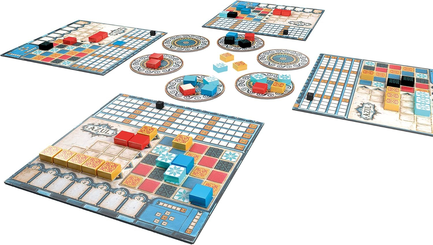 Next Move Games, UNbox Now, Azul, Joc de bază, Joc de familie, Jocul anului 2018, 2-4 jucători, Vârste 8+, 30-45 de minute, Germană