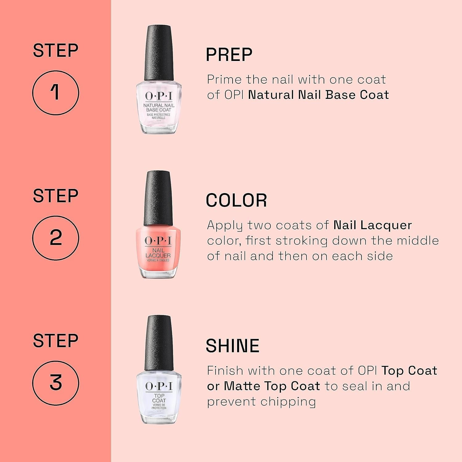 Oja OPI Nail Lacquer în nuanțe de albastru și verde – Oja cu uscare rapidă, rezistentă la ciobire și de lungă durată – durează până la 7 zile – cu pensulă ProWide extra-lată
