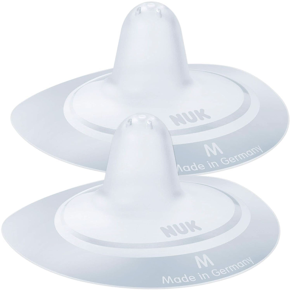 NUK Stillhütchen | Brusthütchen Zum Stillen | Schützt Vor Wunden Brustwarzen | Dünnes Silikon | Größe M (20Mm) | Inklusiv Schutzdose | 2 Stück Accesorii Hrana si Alaptare Bebe Naty Shop