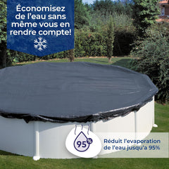 Gre CIPROV501 - Prelată de iarnă pentru piscine ovale cu dimensiunea de 500 x 300 cm, culoare neagră