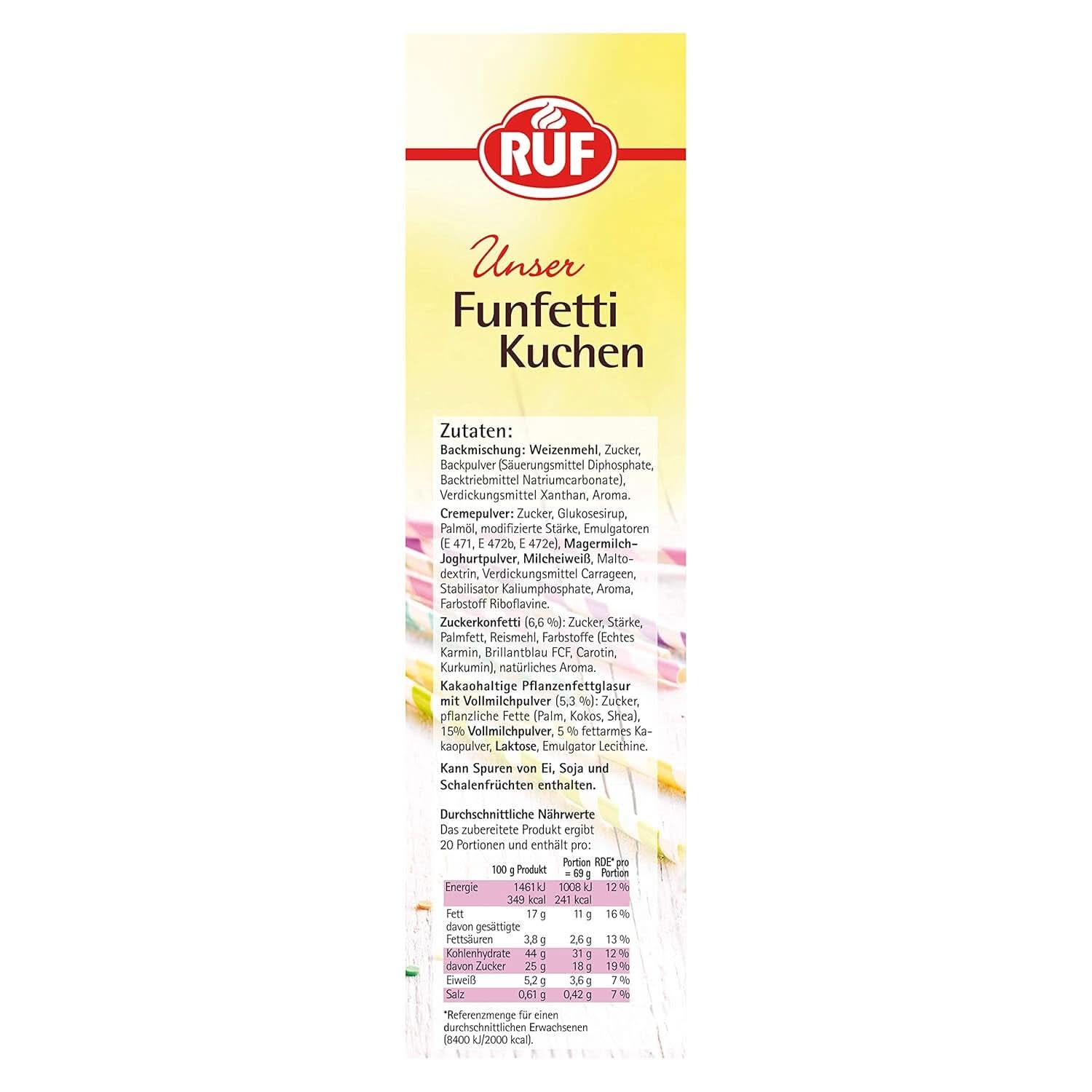 RUF Amestec pentru prăjituri, diverse culori Glazuri si Decor Naty Shop