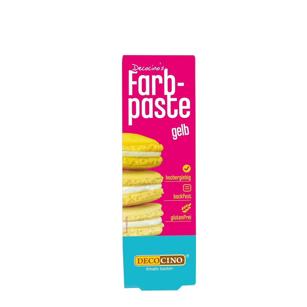 Pastă de colorant roz DECOCINO – 20 g – Colorant alimentar, ideal pentru colorarea prăjiturilor, fondantului și cremelor – Fără acizi grași azoici și gluten