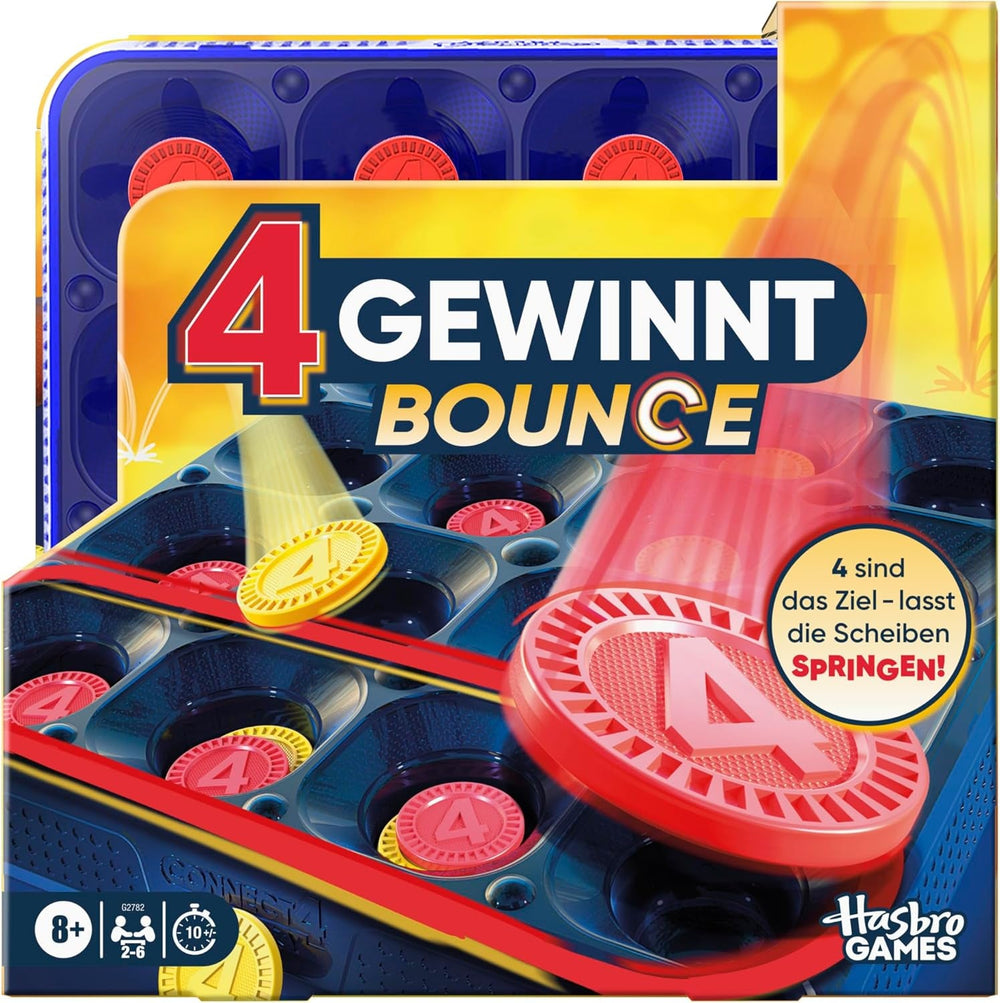 Joc de strategie Connect Four, joc de societate pentru 2 jucători, distracție nesfârșită cu prietenii și familia, perfect ca joc de petrecere și pentru distracție multiplayer, cadou pentru copii cu vârsta de 6 ani și peste