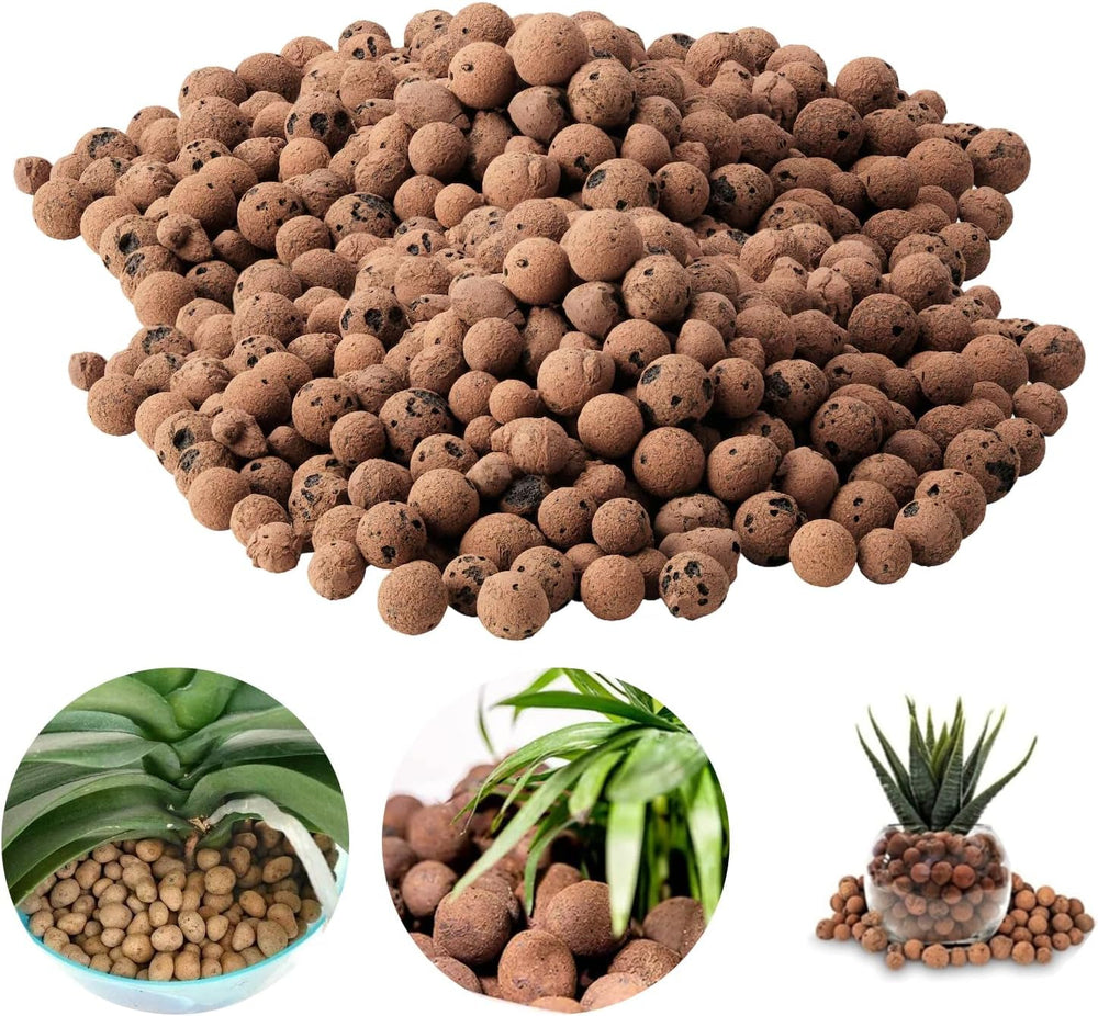 Granule de argilă cu granulație grosieră, granule de argilă expandată, granule pentru plante, argilă expandată 1l substrat de plantare pentru hidroponie, granule de argilă cu granulație 5-8 mm
