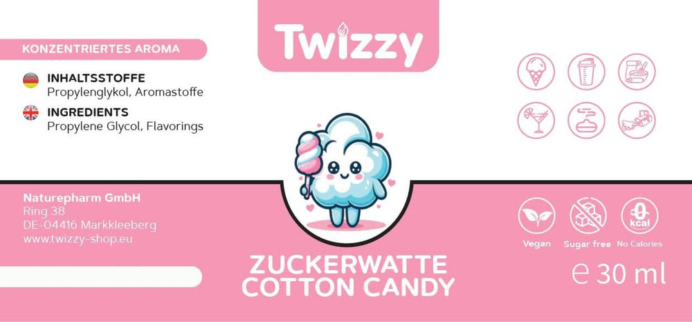 Twizzy Aroma Concentrata Vata de Zahar, 30 ml Arome Naty Shop