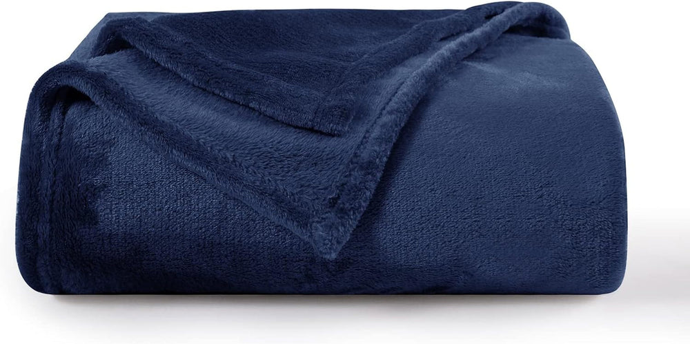 Aisbo Cuddly Blanket Fluffy Blanket Grey - Fleece Blanket 150X200 Cm XL Warm Sofa Blanket, Cosy Living Blanket Light Grey Soft As Living Room Blanket Couch Blanket For Winter Paturi si Cuverturi Besuche den Aisbo-Store Albastru marin 150 X 200 Cm