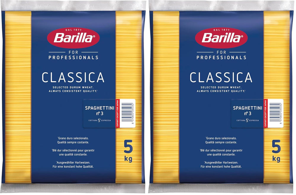 Barilla Pasta Klassische Spaghetti n.5 aus hochwertigem Hartweizen immer al dente, (1 x 500 g), geschmacklos