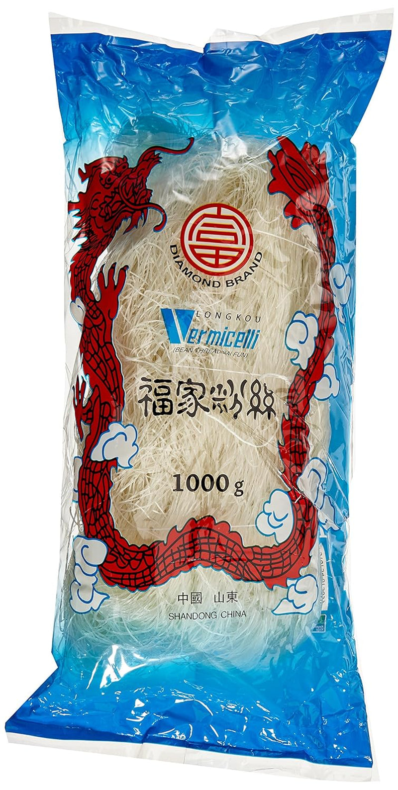 Tăiței de sticlă DIAMOND, tăiței lungi de sticlă, natural vegani și fără gluten - 1 x 1 kg