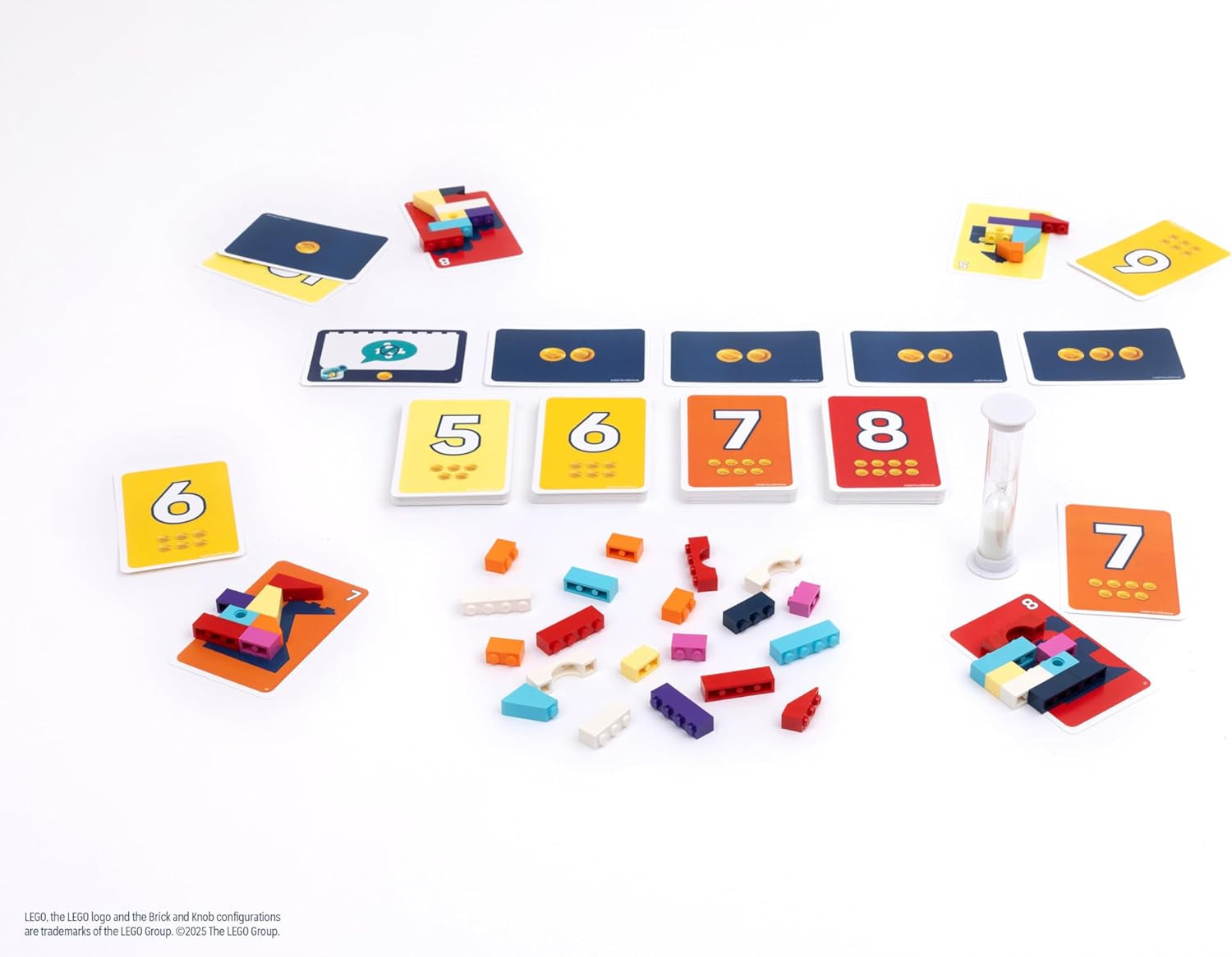 Asmodee Brick Like This! Das offizielle Lego-Partyspiel - Schnelles, lustiges Bauspiel für Familien, Kinder, Jugendliche und Erwachsene – 15 Minuten, für 2-8 Spieler ab 7 Jahren, Deutsch Version