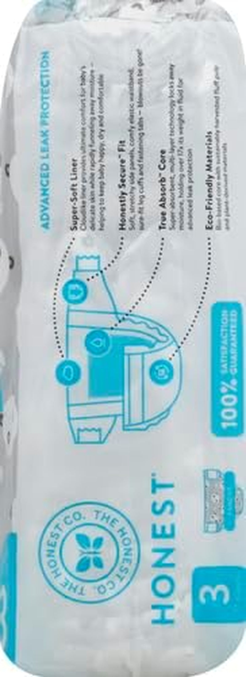 – scutece de unică folosință ecologice și de înaltă calitate, Pandas, mărimea 3 (7,3–12,7 kg), 27 bucăți