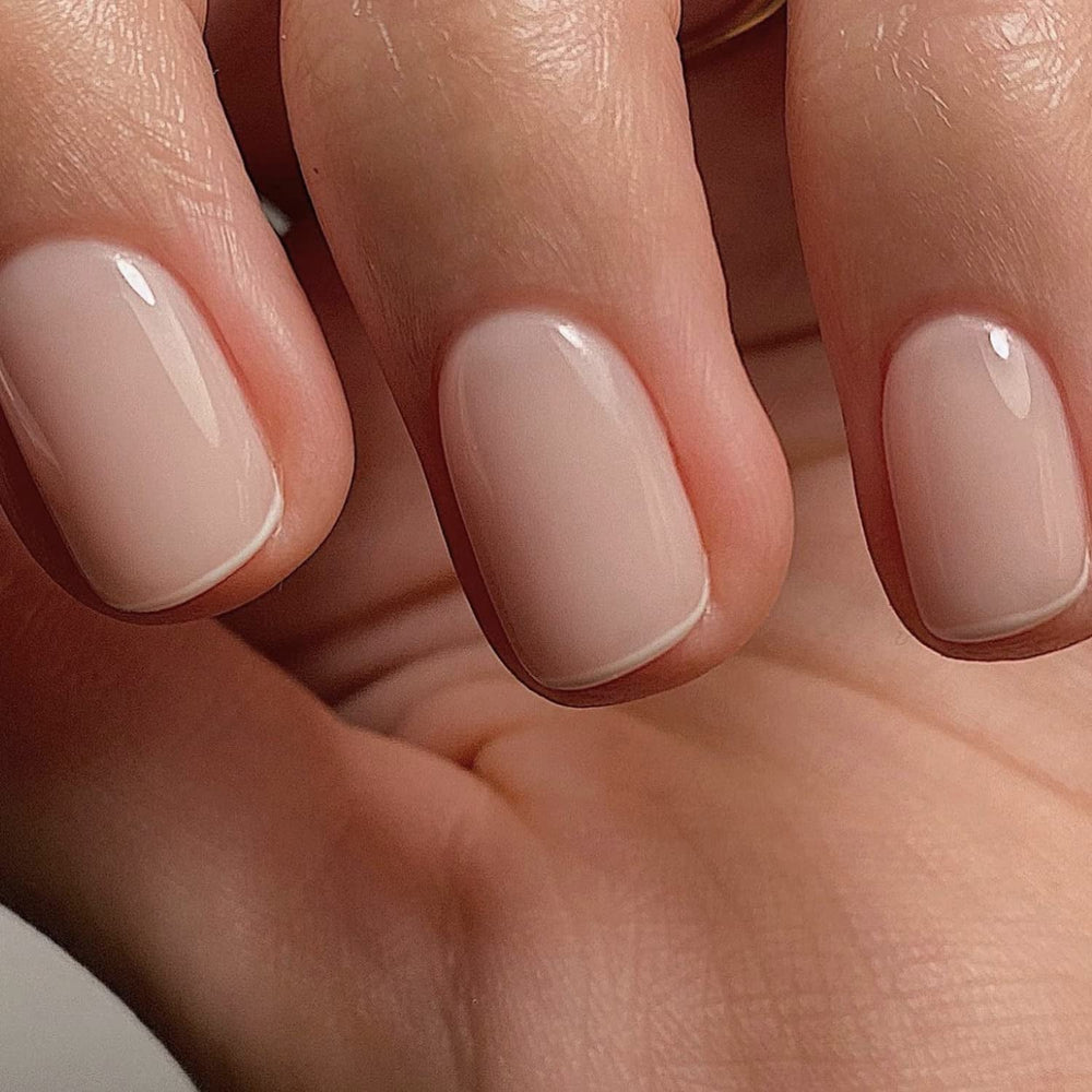 Ojă gel roz transparent – 16 ml, nuanța pielii, lampă LED translucidă pentru unghii, ojă gel pentru unghii, model Nail Art M087
