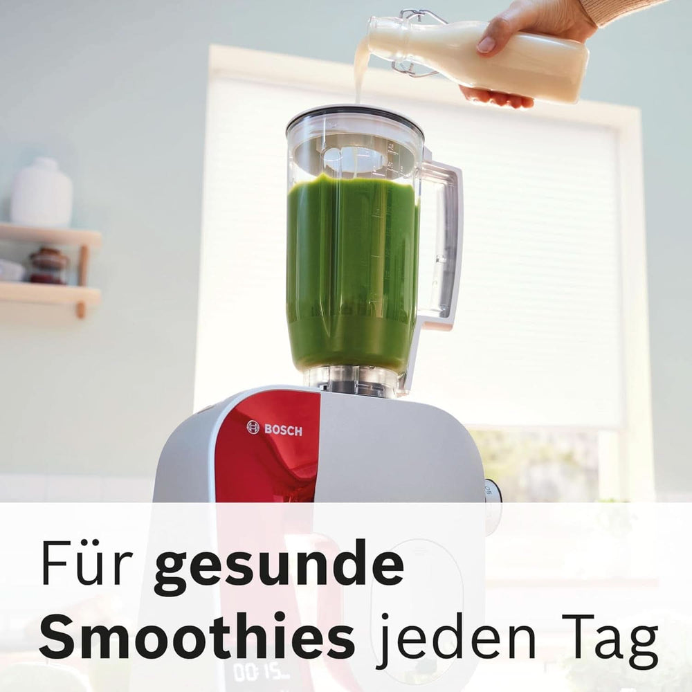 Robot de bucătărie Bosch Seria 4 MUM5X720, cântar integrat, bol din oțel inoxidabil 3.9L, mixer 1.25L, 1000W Accesorii Hrana si Alaptare Bebe Naty Shop