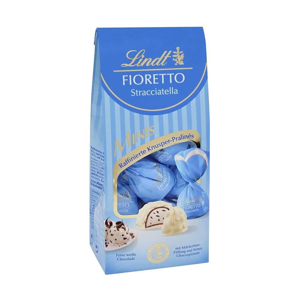 Lindt Chocolate | Set cadou FIORETTO Zabaione | 138g | 6 praline de ciocolată cu lapte cu umplutură de trufe Zabaione și topping crocant, conținând alcool | Cadou de ciocolată