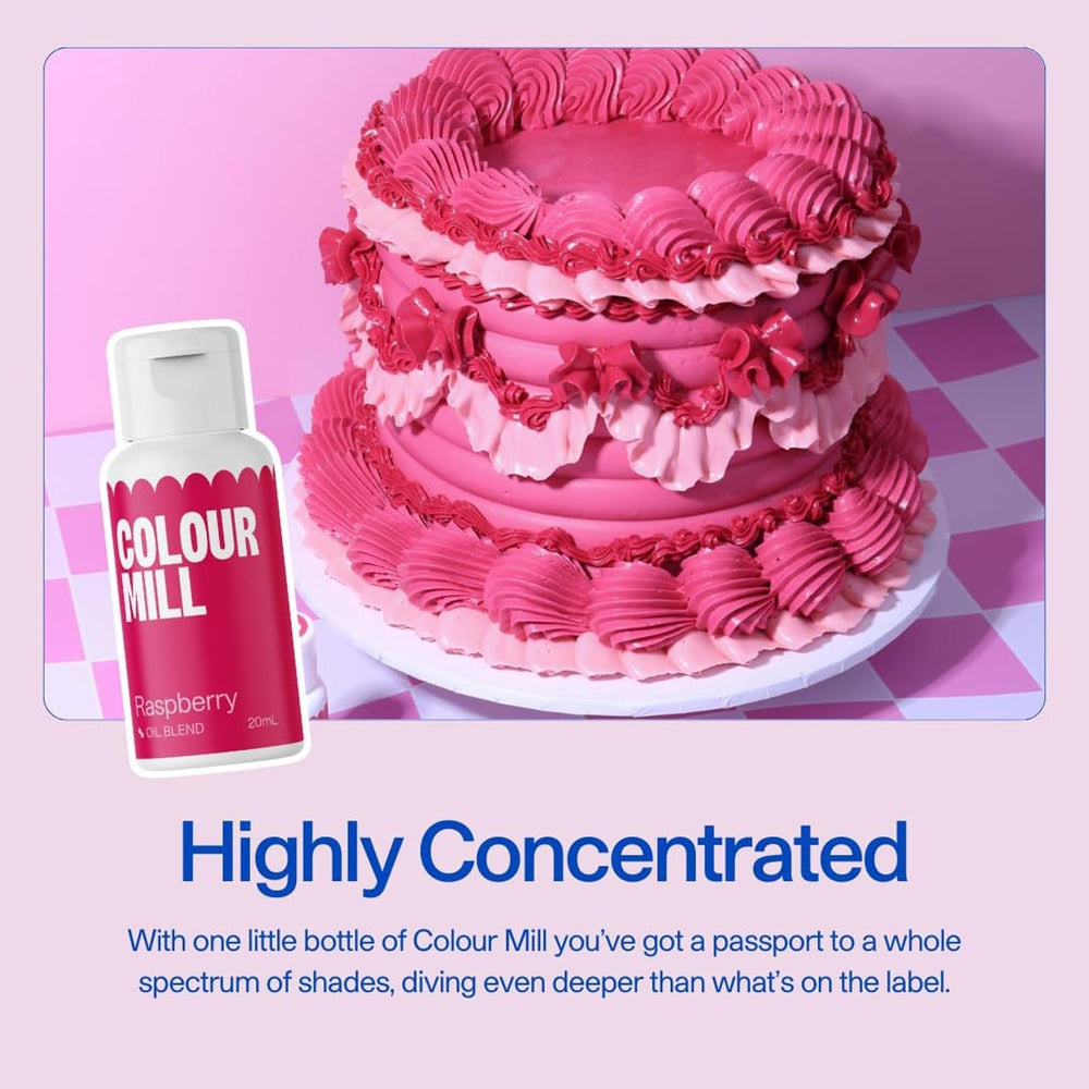 Colorant alimentar pe bază de ulei de lămâie Colour Mill - Colorant alimentar pentru ciocolată, fondant, brioșe, prăjituri, copt, macaroane - Colorant alimentar pentru decorarea torturilor - 100 ml