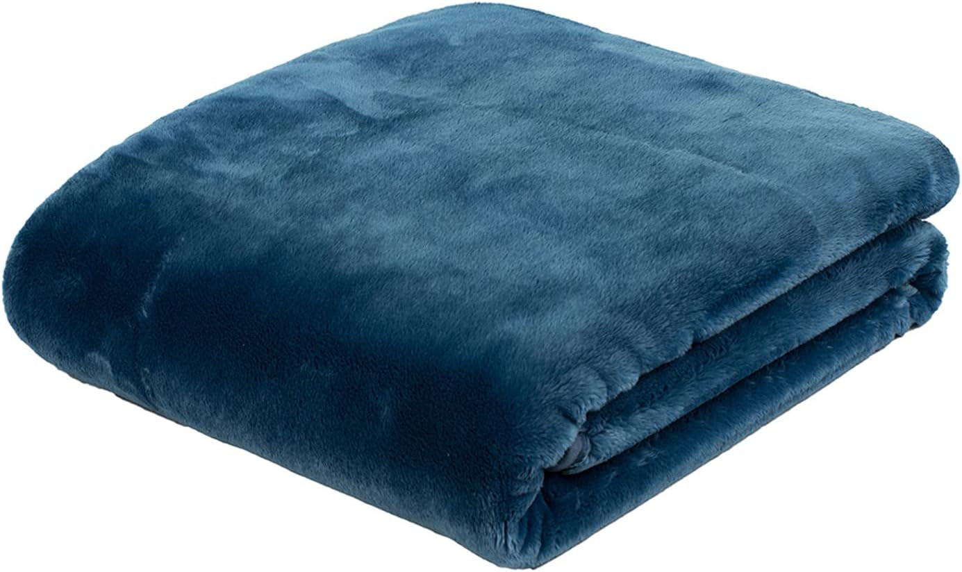 Gözze - Pătură confortabilă Premium Cashmere-Feeling, 500 G/M², 180 X 220 Cm - muștar Paturi si Cuverturi Besuche den GÃ¶zze-Store Albastru 180 X 220 Cm