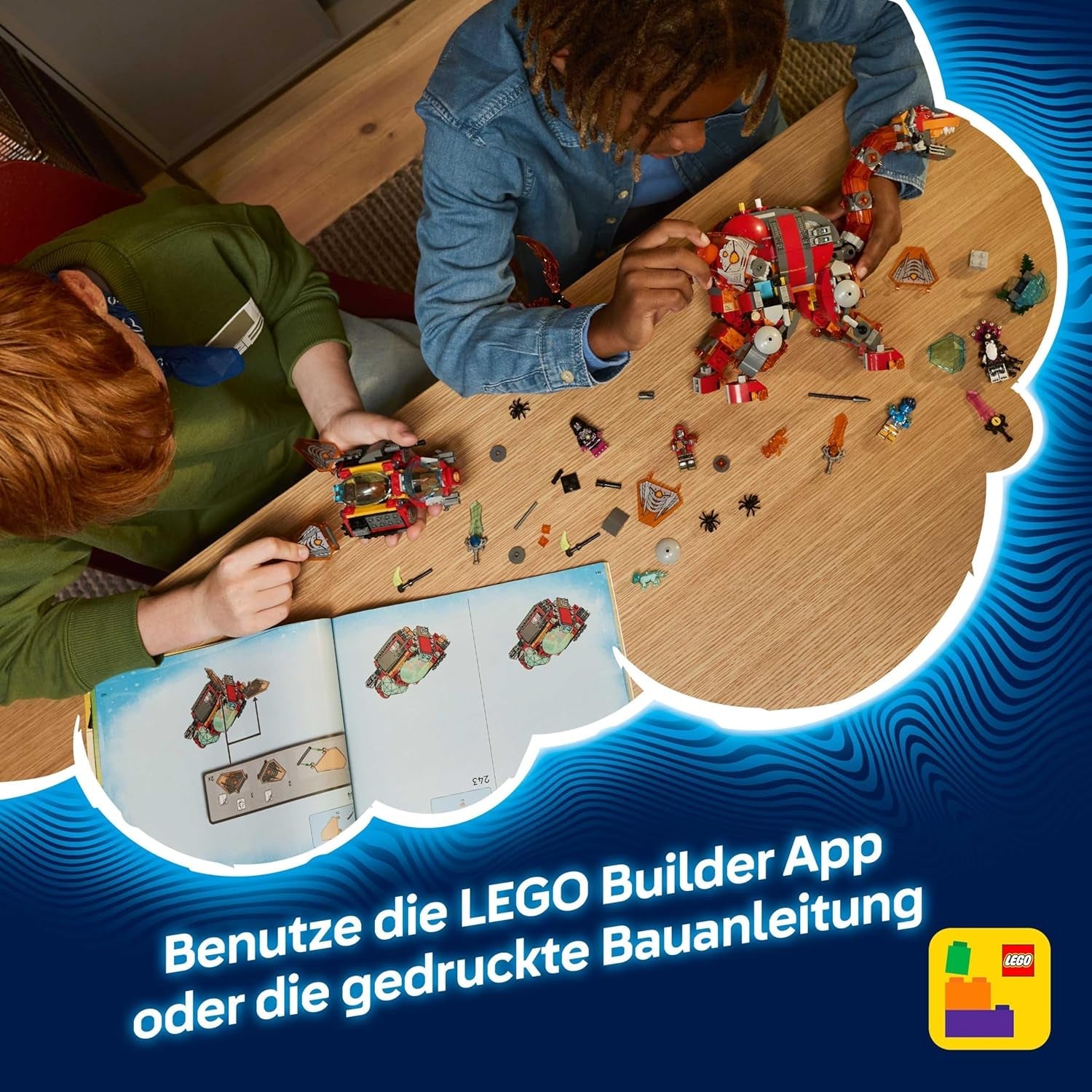 LEGO DREAMZzz 2in1 Dino-Düsenflieger - Dinosaurier Spielzeug verwandelbar in Stegosaurus - inkl. 4 Minifiguren und 2 sammelbaren Schatz-Kreaturen - Geschenk für Jungen ab 9 Jahren - 71514
