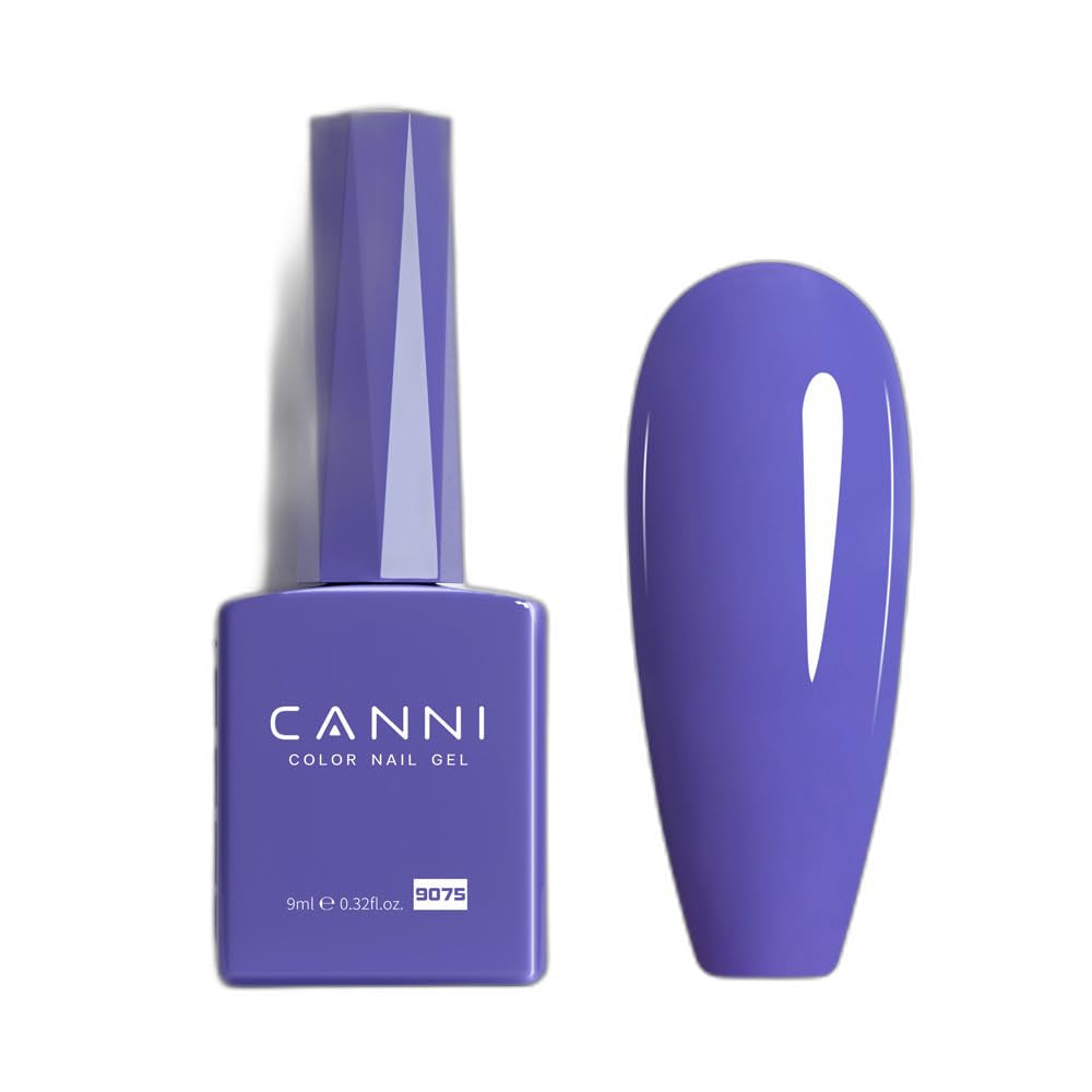 Ojă gel CANNI, semipermanentă, violet închis, ojă, gel UV, se detașează prin înmuiere, manichiură