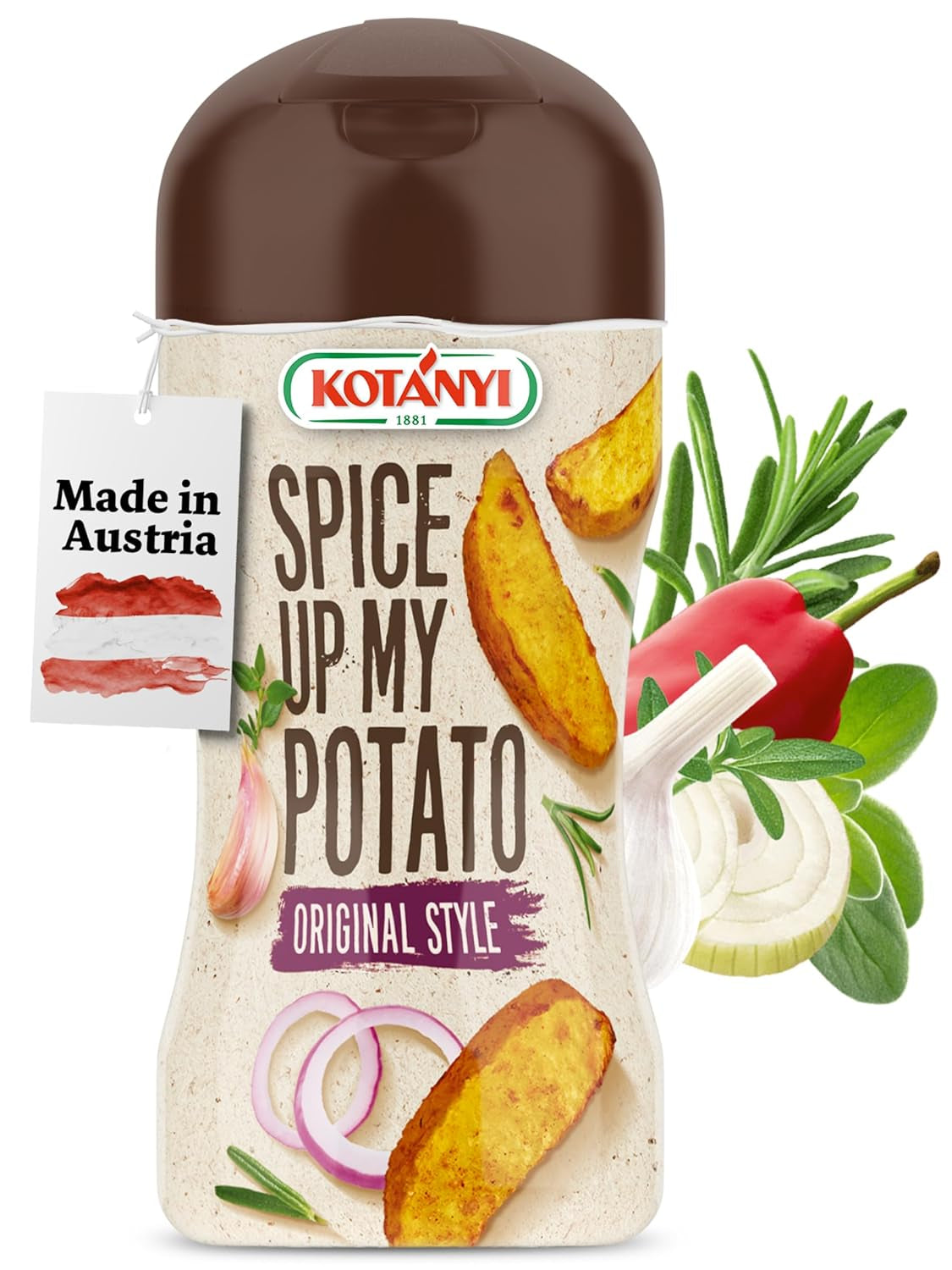 KOTÁNYI Original Style Grillgewürz 80g - Kartoffel-Gewürz für Pommes, Bratkartoffeln und Potato Wedges- Gewürzmischung zum Grillen - [Jetzt für die nächste Grillparty bestellen!]