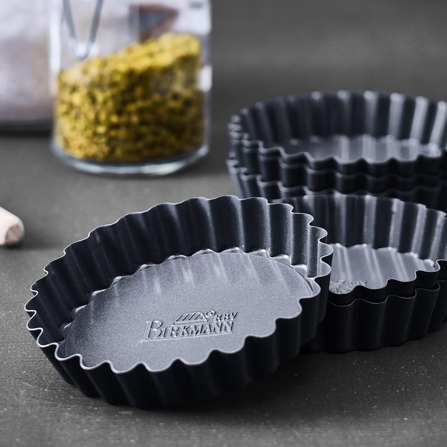 RBV Birkmann Premium Baking, forma de tarta, Ø 10 cm, 6 bucati, cu baza detasabila Matrite si tavi pentru copt Naty Shop