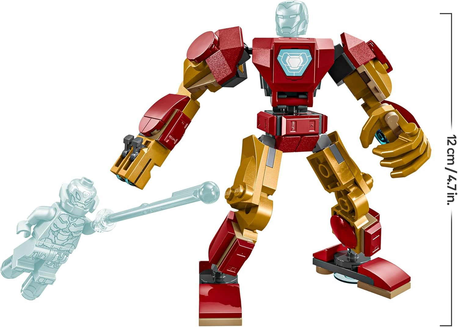 LEGO | Marvel Iron Man Mech vs. Ultron - Superhelden Spielzeug mit 2 Minifiguren - Actionfigur mit beweglichen Armen, Beinen & Fingern - Geschenk für Jungen und Mädchen ab 6 Jahren 76307