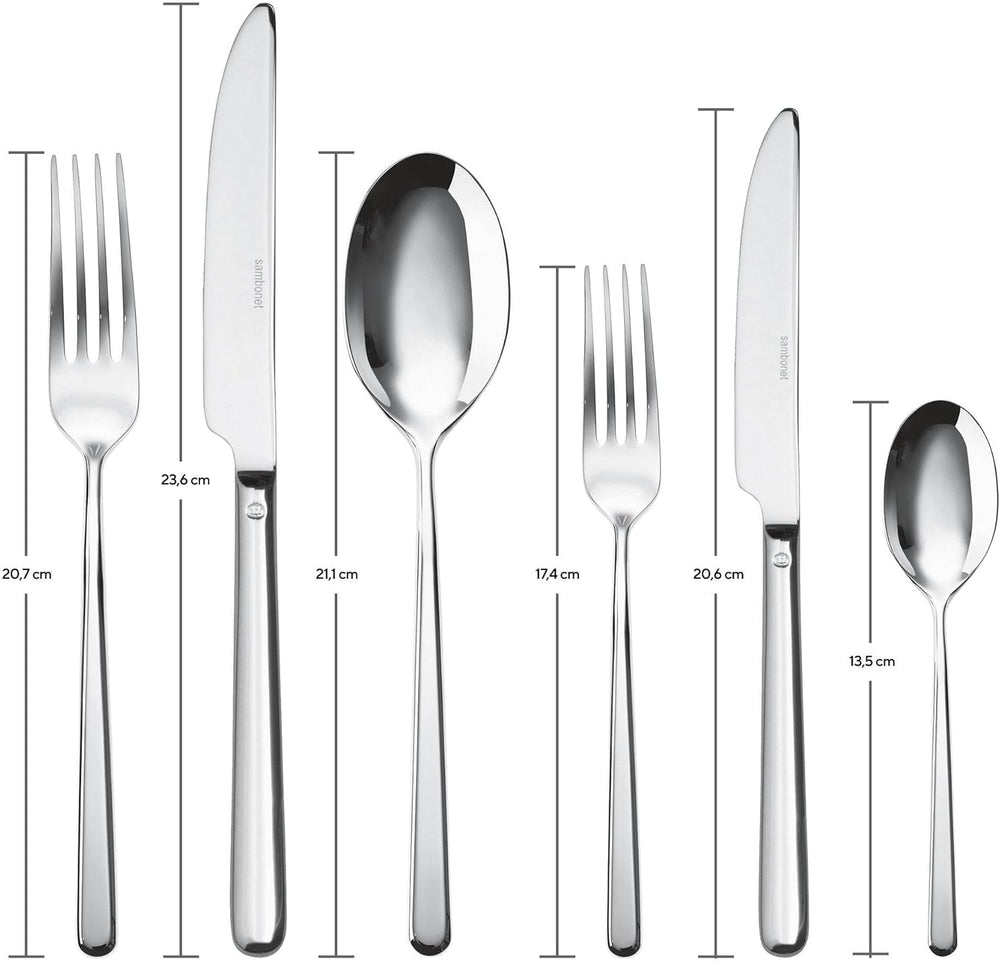 Sambonet 52513-83 Tacâmuri 36 piese, Oțel inoxidabil Bucatarie Naty Shop